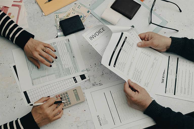 financial paperwork